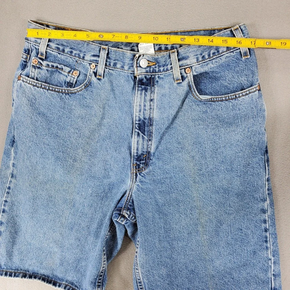 Levis 550 Denim Shorts Mens 38 Blue Relaxed Fit Vintage Made in USA 90s‎ Medium